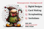 Whimsical Christmas Gnome Clipart, an Illustration by Dream Creation (Thumbnail 8 of 8)
