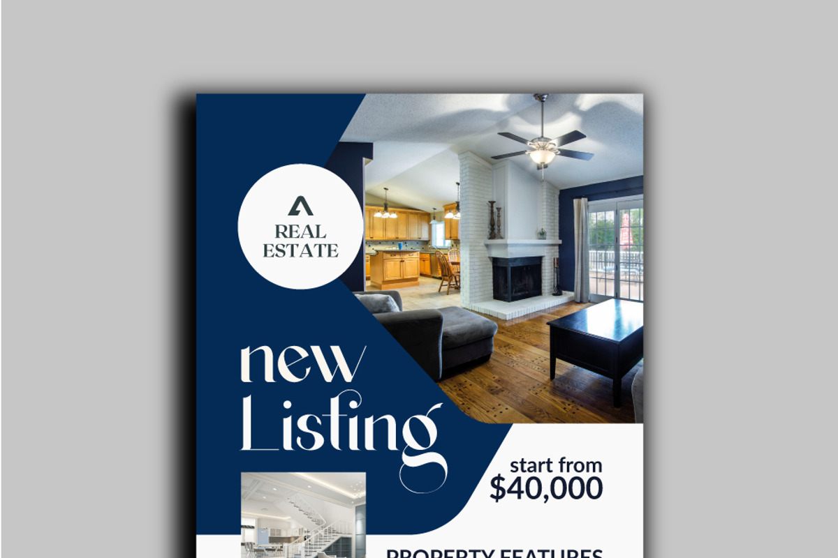 Real Estate House Flyers, a Flyer Template by RAHMAT (Photo 1 of 3)