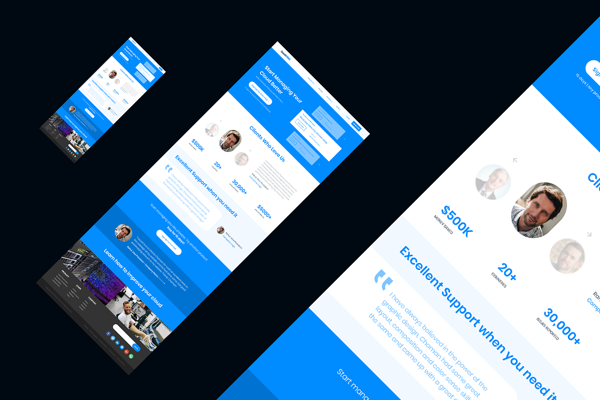 SaaS PRO - Startup Landing Page XD, an UI Kit Template by DotnikStudio.com (Photo 5 of 7)