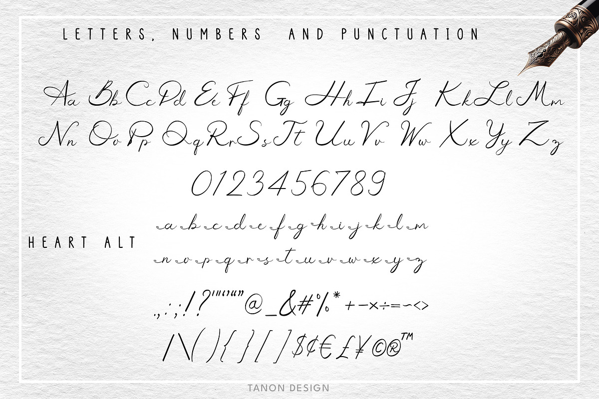 Wedding Signature Calligraphy Fonts, a Script Font by Tanondesign (Photo 3 of 5)