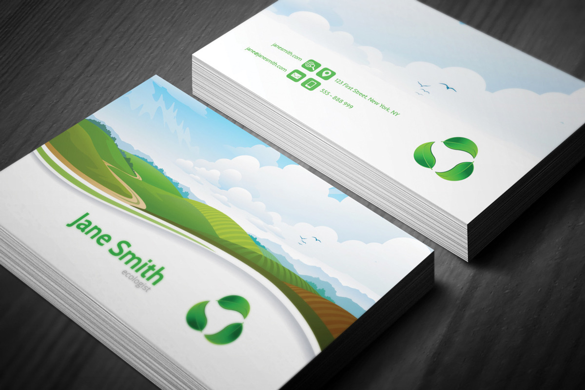Ecology Business Card, a Business Card Template by Crazyleaf (Photo 5 of 5)