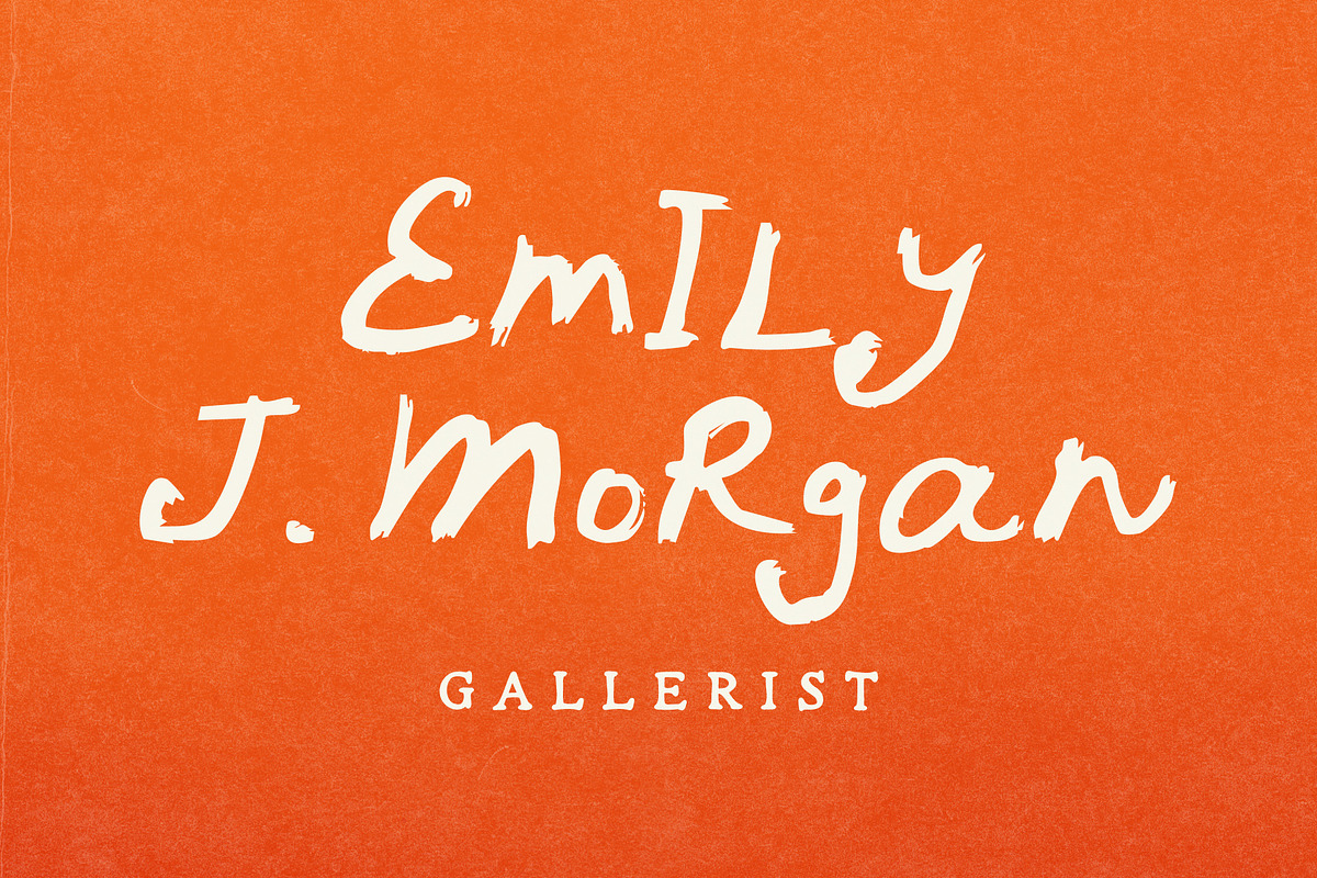 Organic Hand Painted Font, a Handwritten Font by Ayya Studio (Photo 9 of 17)