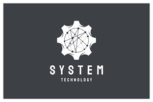 System Technology Logo Designs Vecto