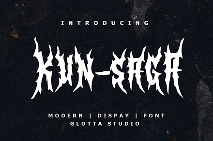 Kun-Saga, a Blackletter Font by GlottaTypeface