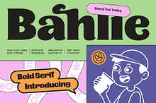 Bahlie Groovy Bold Display Serif
