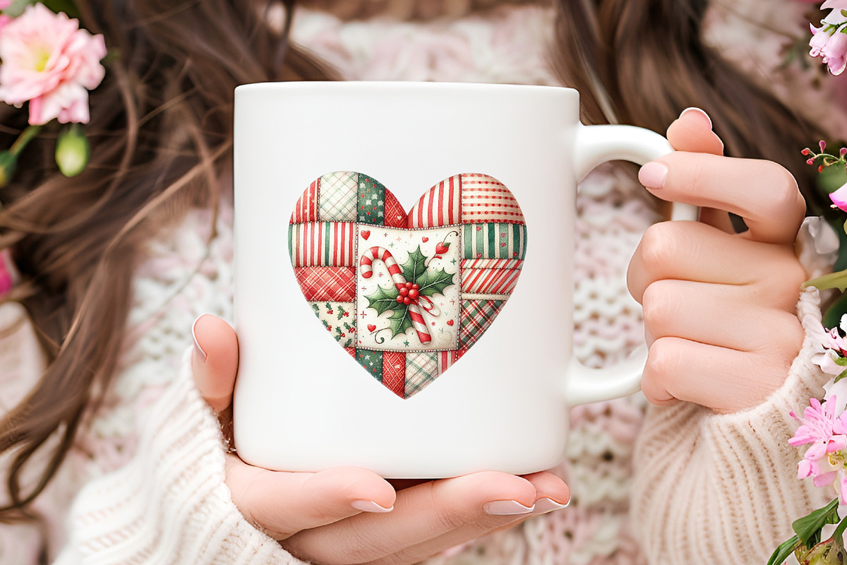 Patchwork Christmas Sublimation PNG, an Illustration by RobertsArt (Photo 3 of 7)