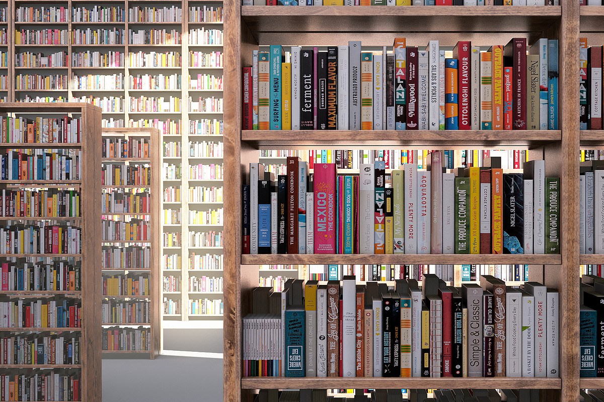 Book shelves, a Furniture 3D Model by happy brush (Photo 4 of 9)