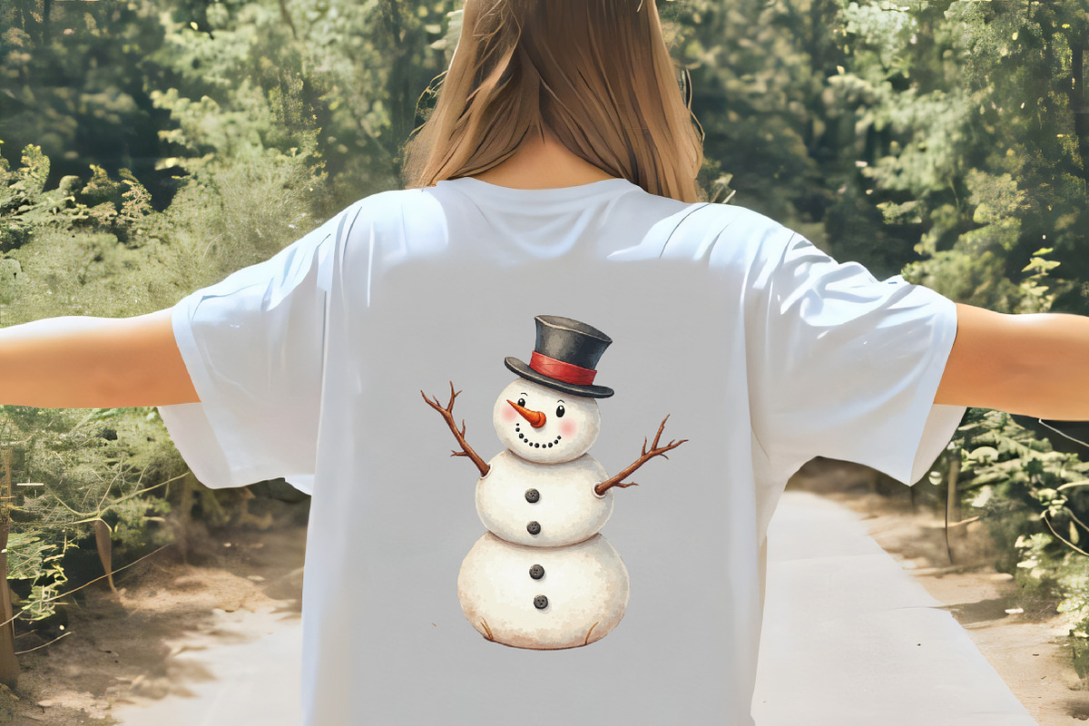 Funny Christmas Snowman Clipart Bund, an Illustration by CrexoraLab (Photo 5 of 5)
