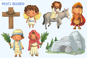 Easter Story Clip Art Collection