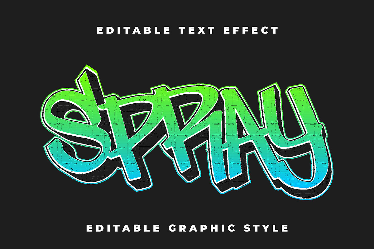 Spray Graffiti Text Effect