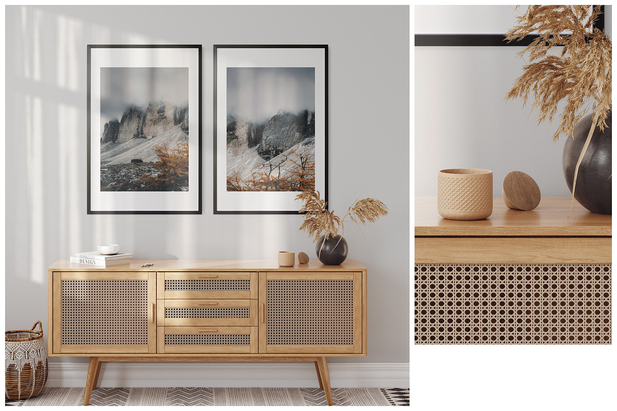 Frame & Wall Mockup Bundle Sunshine, a Print Template by Yuri-U (Photo 10 of 15)
