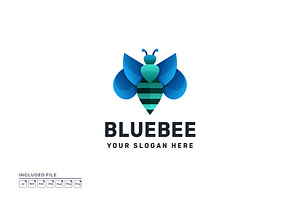 Bee Gradient Colorful Vector Logo, a Branding & Logo Template by yuanesei