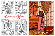 Steam-punk coloring book, an Illustration by ivanushka-art (Thumbnail 4 of 5)