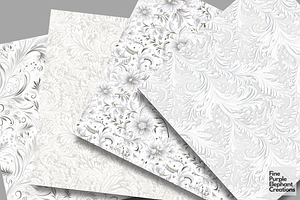 White Wedding Lace Flourish