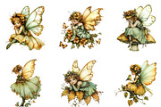 Whimsical Spring Fairy Clipart, an Illustration by Designking (Thumbnail 3 of 5)
