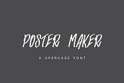 Poster Maker, a Script Font by Marcelo Inez (Thumbnail 1 of 4)