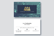 Halftone Business Card Template- S07, a Business Card Template by M6 Gallery (Thumbnail 3 of 5)