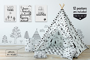 Nursery for a boy- Clipart&lettering, an Animal Illustration by Truefiesta (Thumbnail 7 of 8)