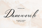 Daneworch Classy Script Font, a Script Font by UICreative (Thumbnail 1 of 13)