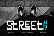 Steraw - Modern Street Font, a Sans Serif Font by Iqsiart Studio (Thumbnail 2 of 8)