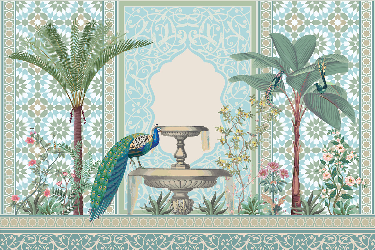 Traditional Moroccan wallpaper