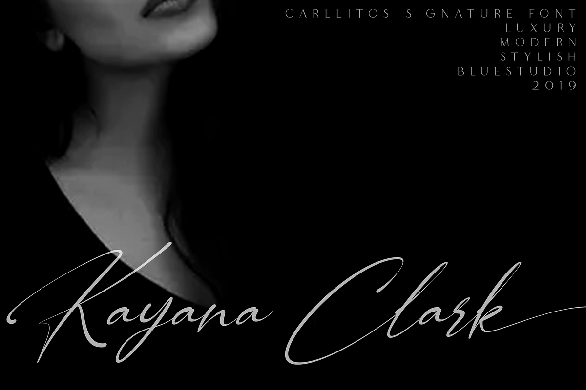 Carllitos // Luxury Signature Font preview 5