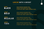 Lancar, a Sans Serif Font by twinstd (Thumbnail 3 of 13)