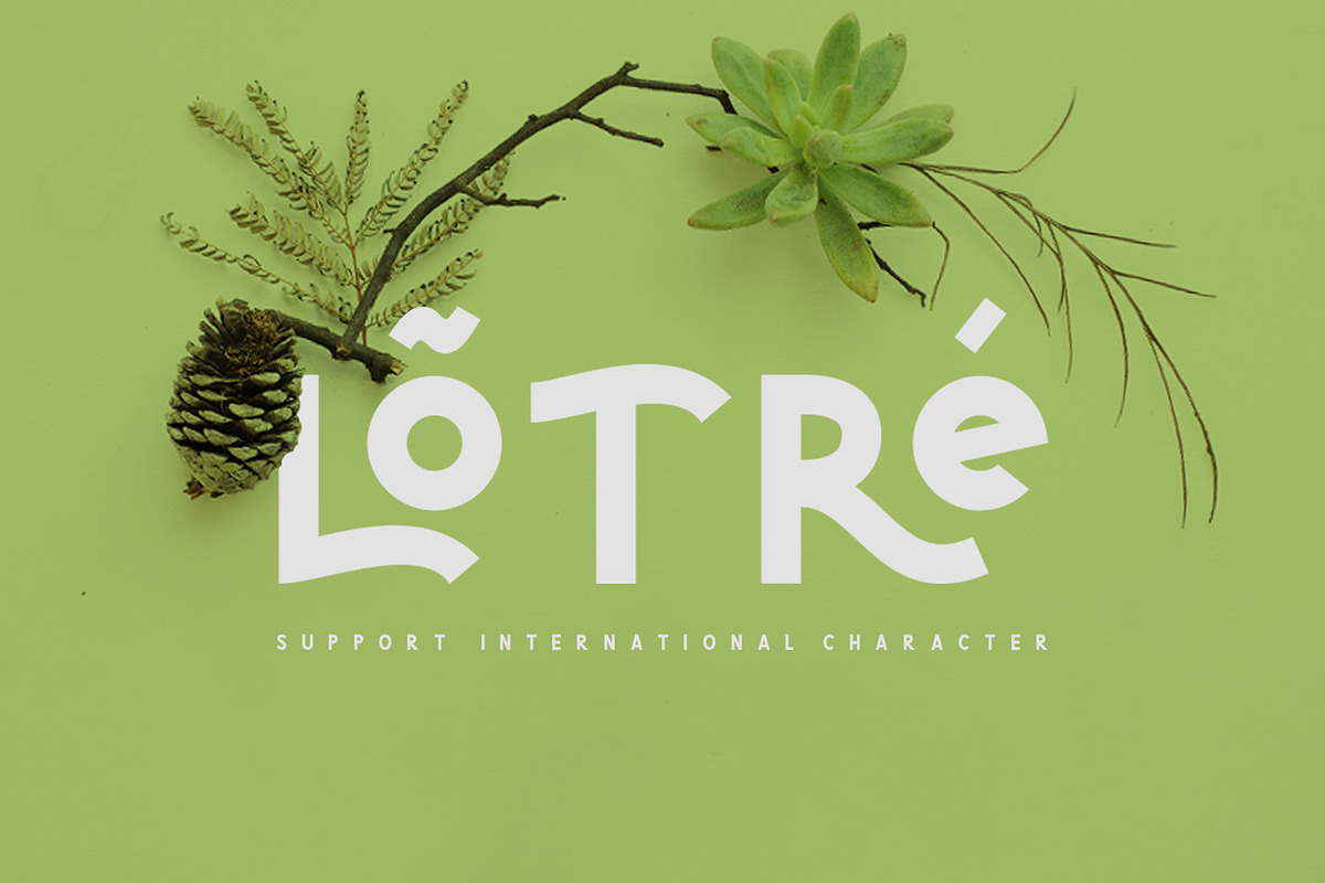 Green | Natural Cute Font preview 2