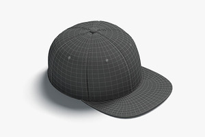 Snapback Black Sport 3D Model