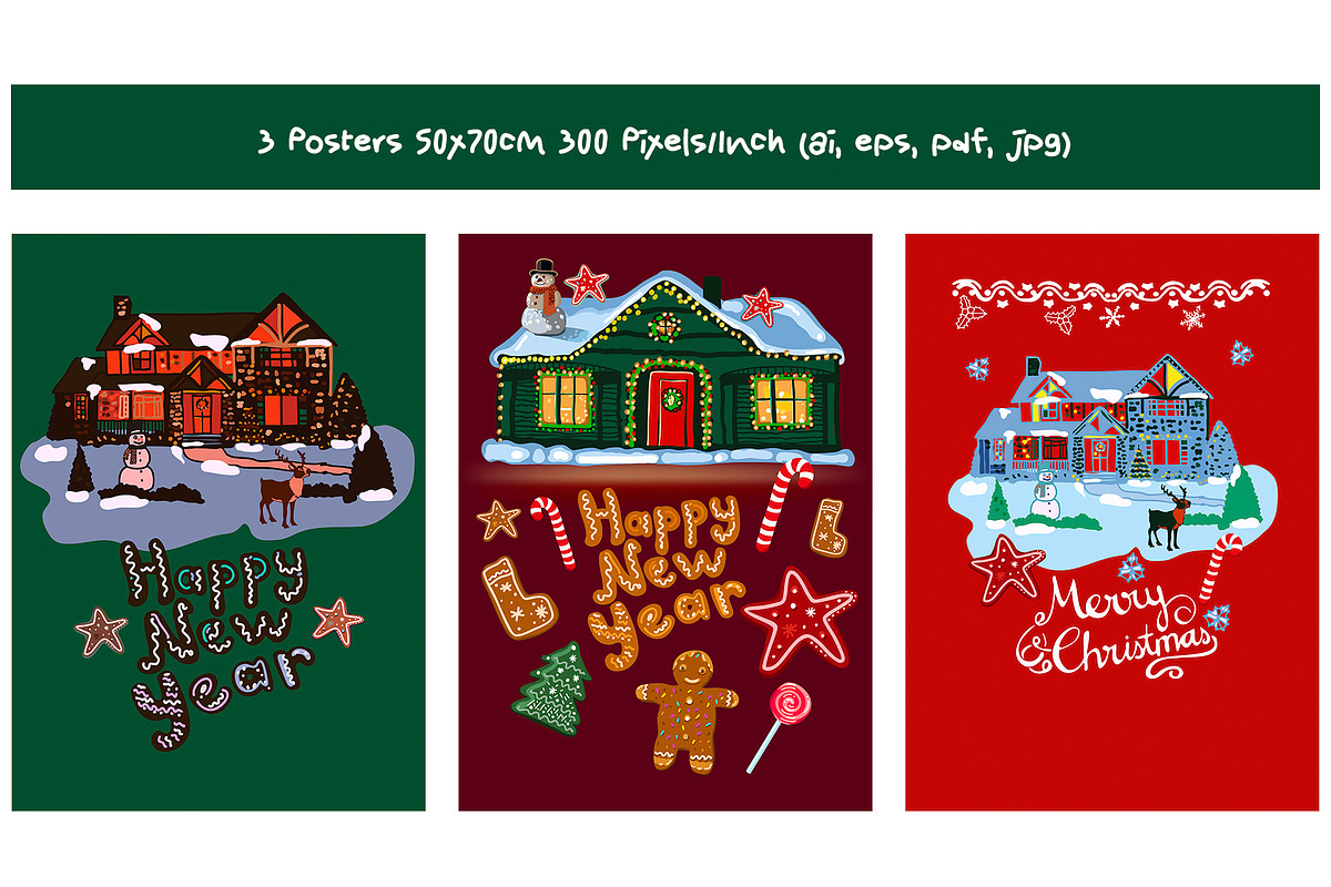 Holiday Season Vector Set, a Seasonal Illustration by Irmak Akçadoğan (Photo 2 of 8)