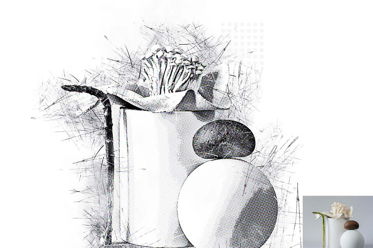 Sketch Halftone FX Photoshop Action, an Action Add-On by Studio Retouch (Photo 12 of 15)