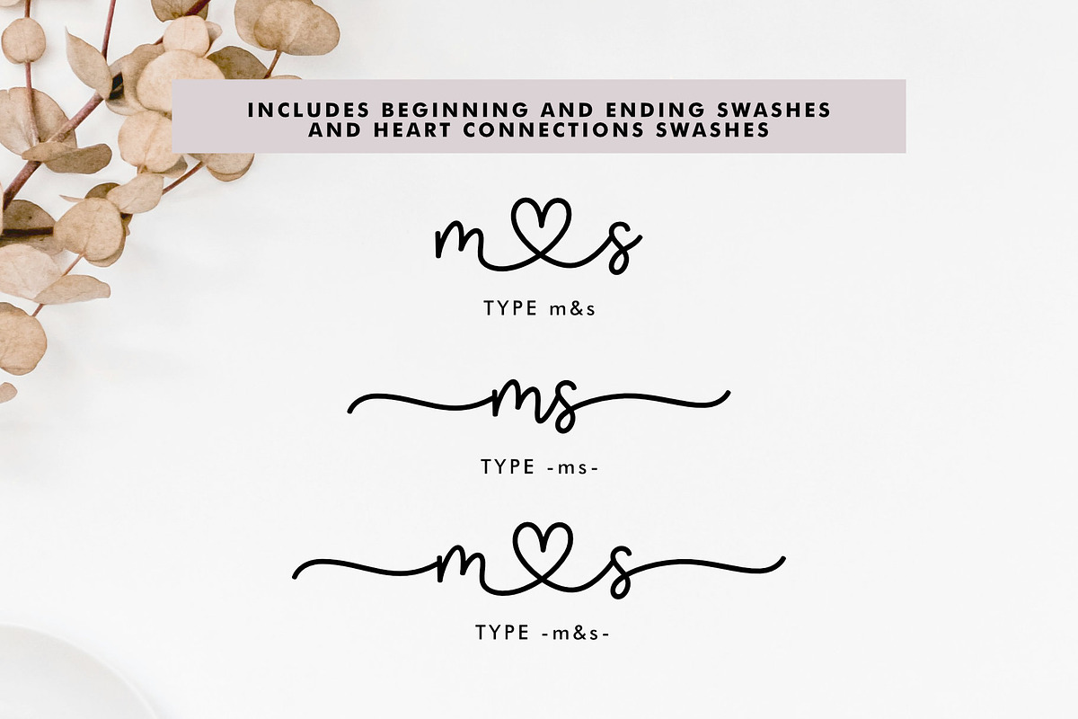 Jaime Bella - Wedding Heart Font, a Script Font by Jimtype Studio (Photo 2 of 10)
