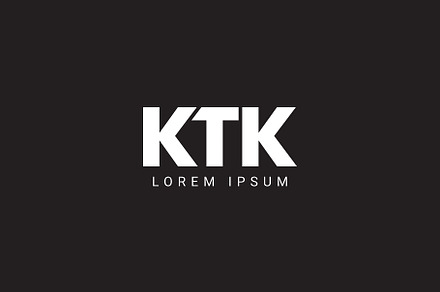 ktk, tk, kt letters monogram logo de, a Branding & Logo Template by Walldecorated