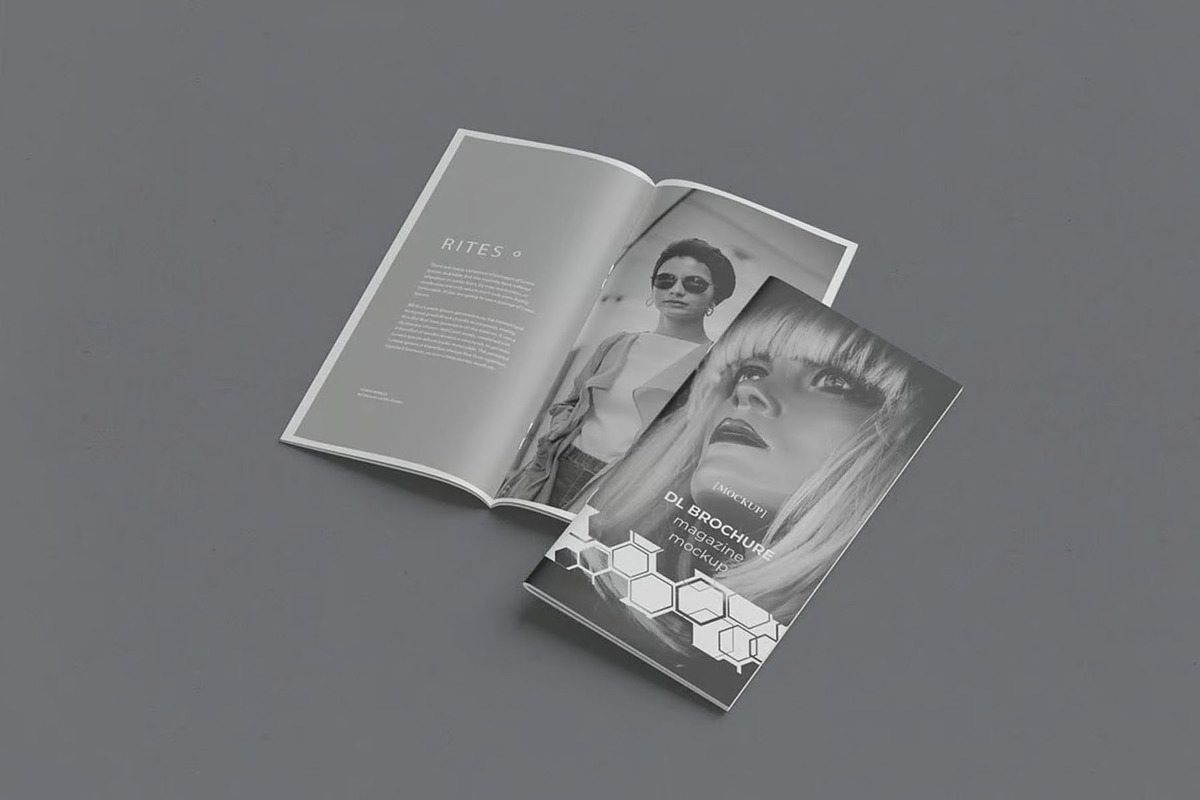DL Brochure / Magazine Mockup, an Advertising Mockup by Se٧enStudio (Photo 3 of 3)