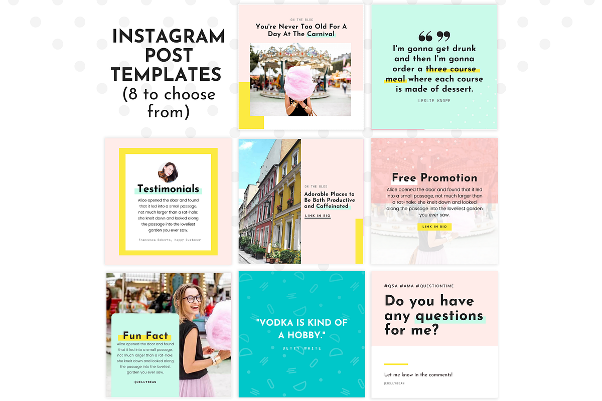 Instagram Template Colorful Canva, a Social Media Template by ltsdesigns (Photo 2 of 4)