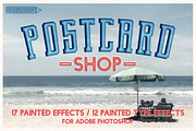 Postcard Shop for Adobe Photoshop, a Layer Style Add-On by Guerillacraft (Thumbnail 1 of 10)