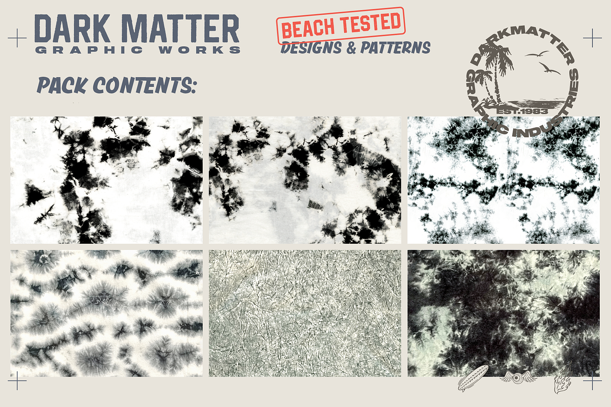 6x Seamless Tiedye Pack 10, a Pattern Graphic by darkmatter_graphicworks (Photo 3 of 4)
