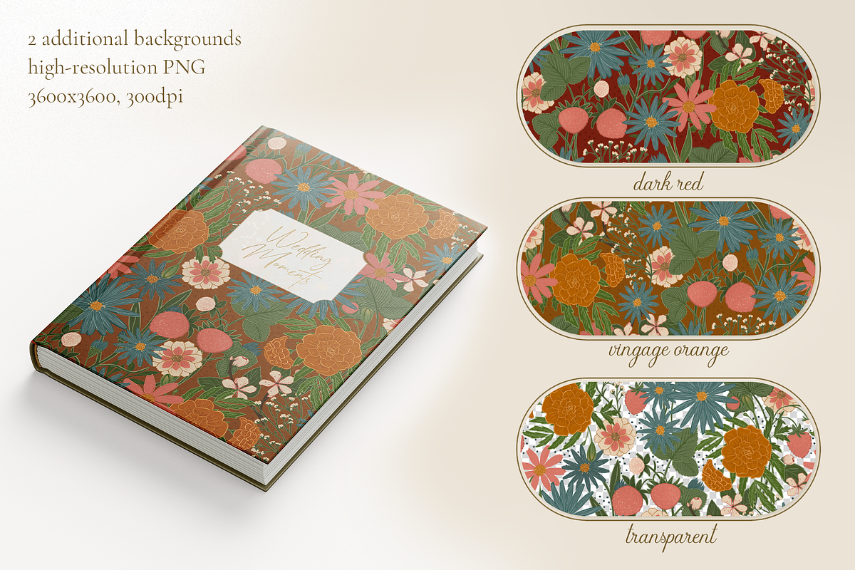 Vintage Garden Bloom Floral Pattern, a Pattern Graphic by PenguinArtStudio (Photo 3 of 6)