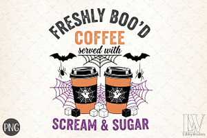 Halloween Coffee-Freshly Boo’d Coffe, an Illustration by Libby Wishes