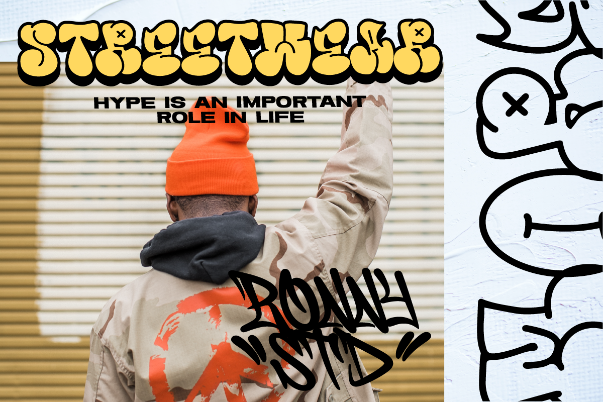 More Than Life Bubble Graffiti, a Handwritten Font by Ronny Studio (Photo 3 of 9)