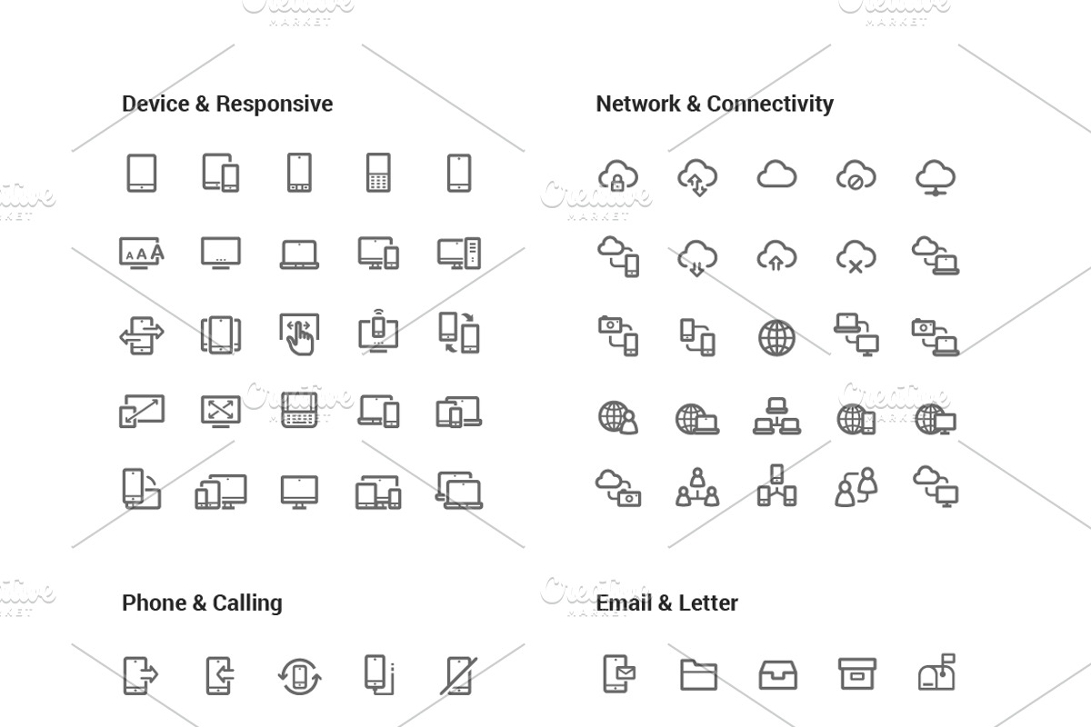 1500 Line Icons Pack, an Outline Icon by WORAKAMON Design Studio (Photo 2 of 18)