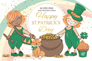 ST. PATRICK DAY Vector Illustration
