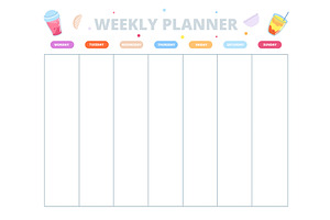 Weekly Planning Template. Week