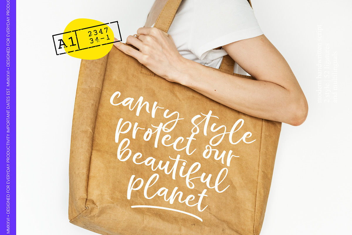 Sugar Blushy Modern Handwritten, a Script Font by Letterena Studios Script (Photo 5 of 10)