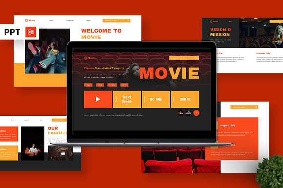 Movie - Cinema Powerpoint preview 7