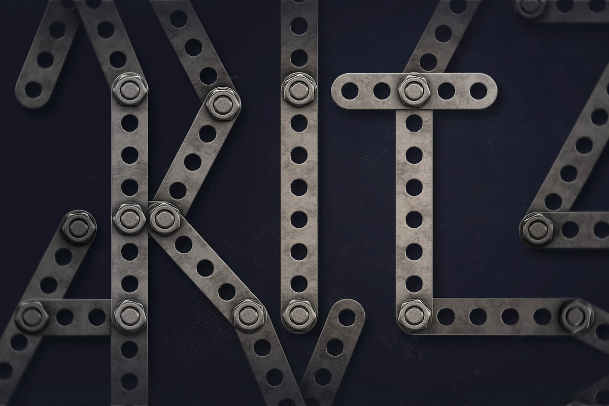 Construction Kit 3D Lettering, a Background Graphic by TVartworks (Photo 2 of 14)