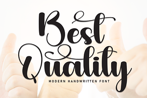 Best Quality Script Font