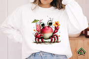 Whimsical Summer Crab Clipart, an Illustration by Craft Nest (Thumbnail 8 of 12)