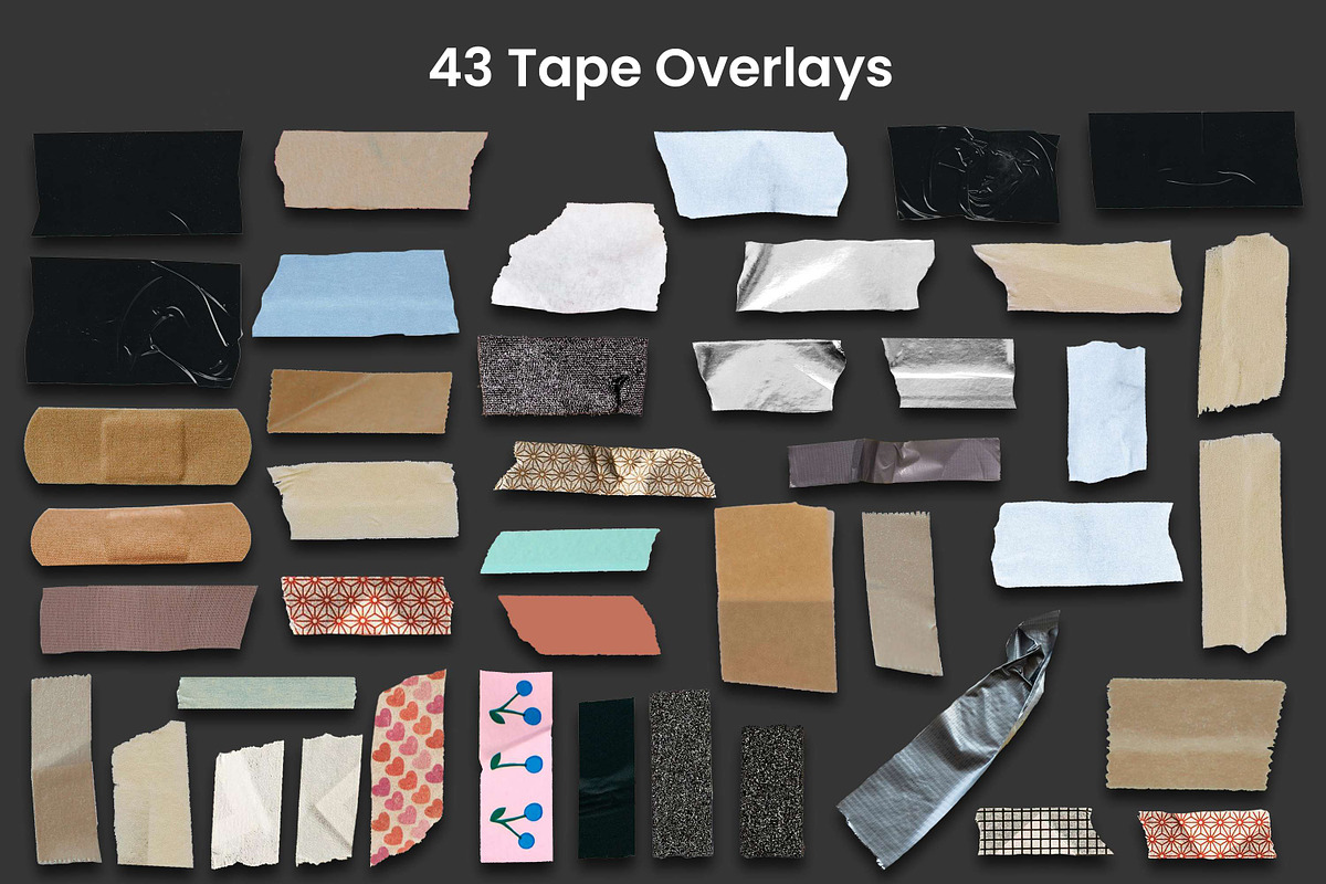 43 Tape PNG Overlays, a Texture Graphic by 3Motional (Photo 9 of 10)