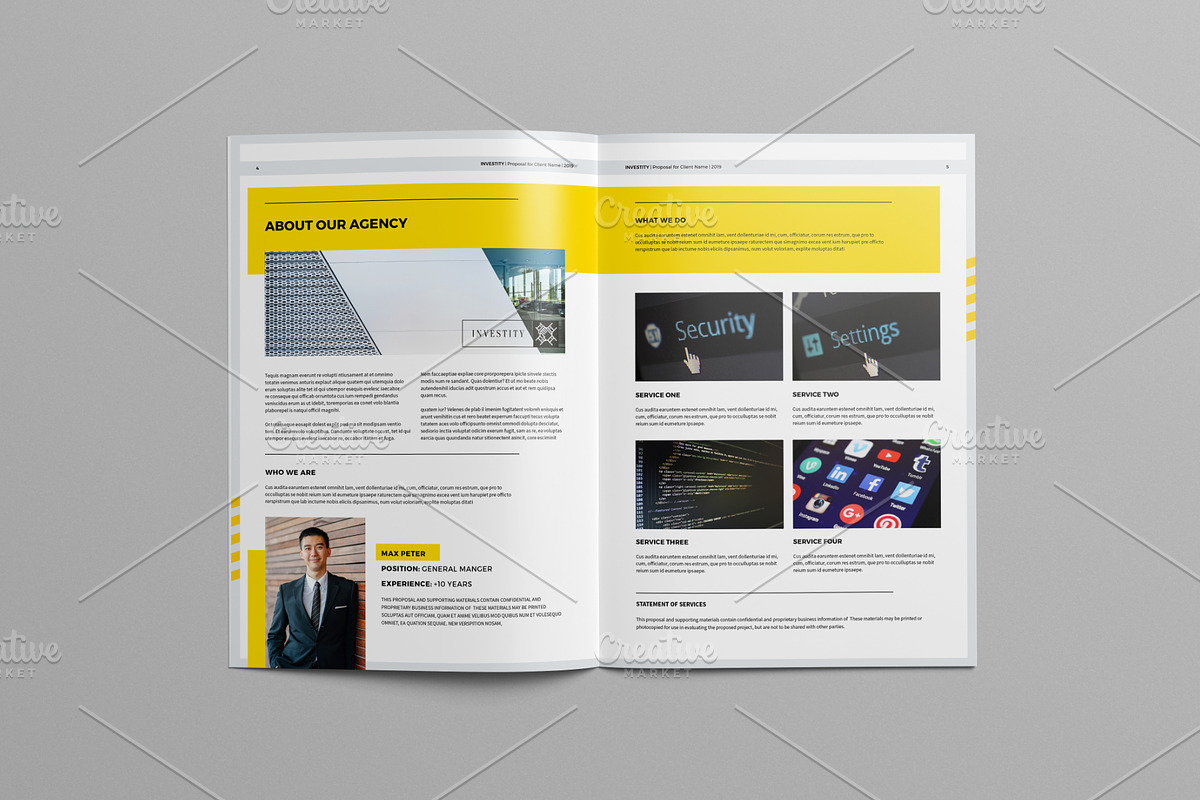 Proposal Template A4 / US Letter, a Stationery Template by Mastergfx (Photo 5 of 22)